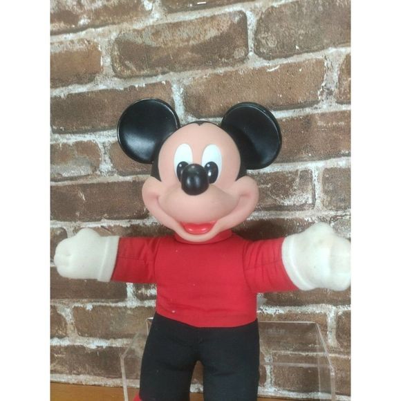 Vintage 1980s Mickey Mouse Learn to Dress Me Doll Mattel Shoe Tie Buckle - Picture 2 of 6